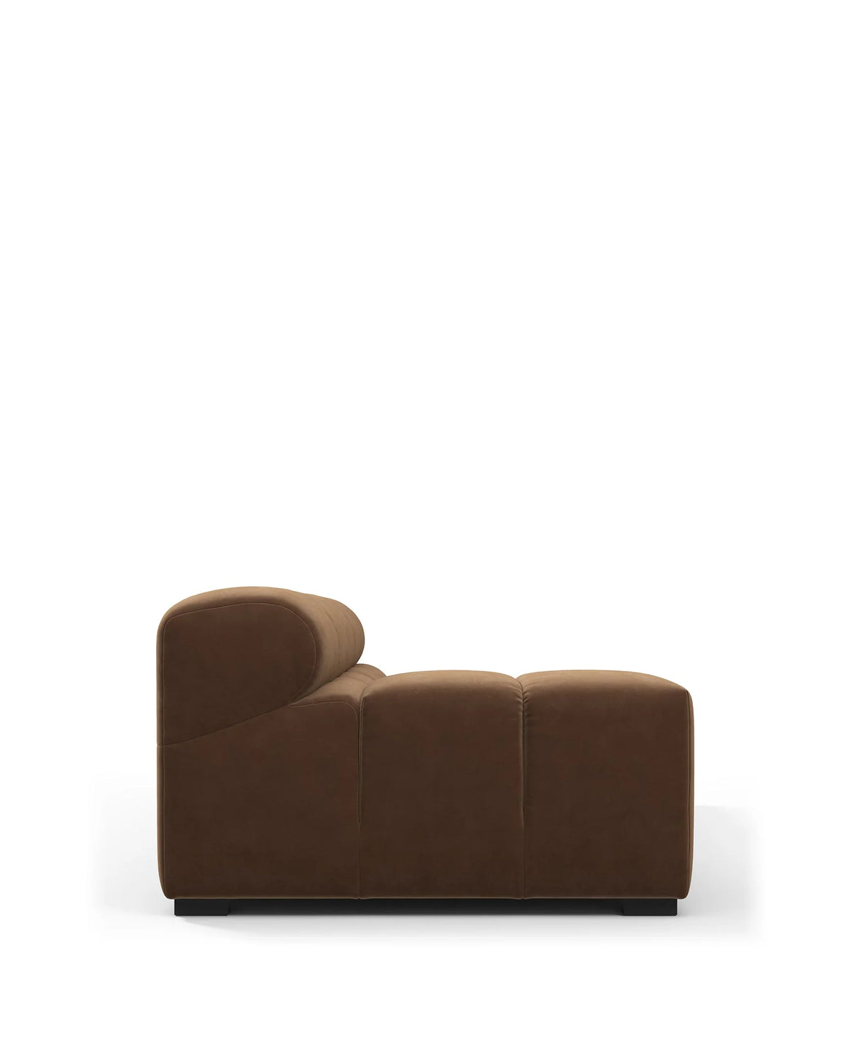 Tuft 05™ xl left-arm module | channel tufting - modules 05 | modular sofa element | madorne