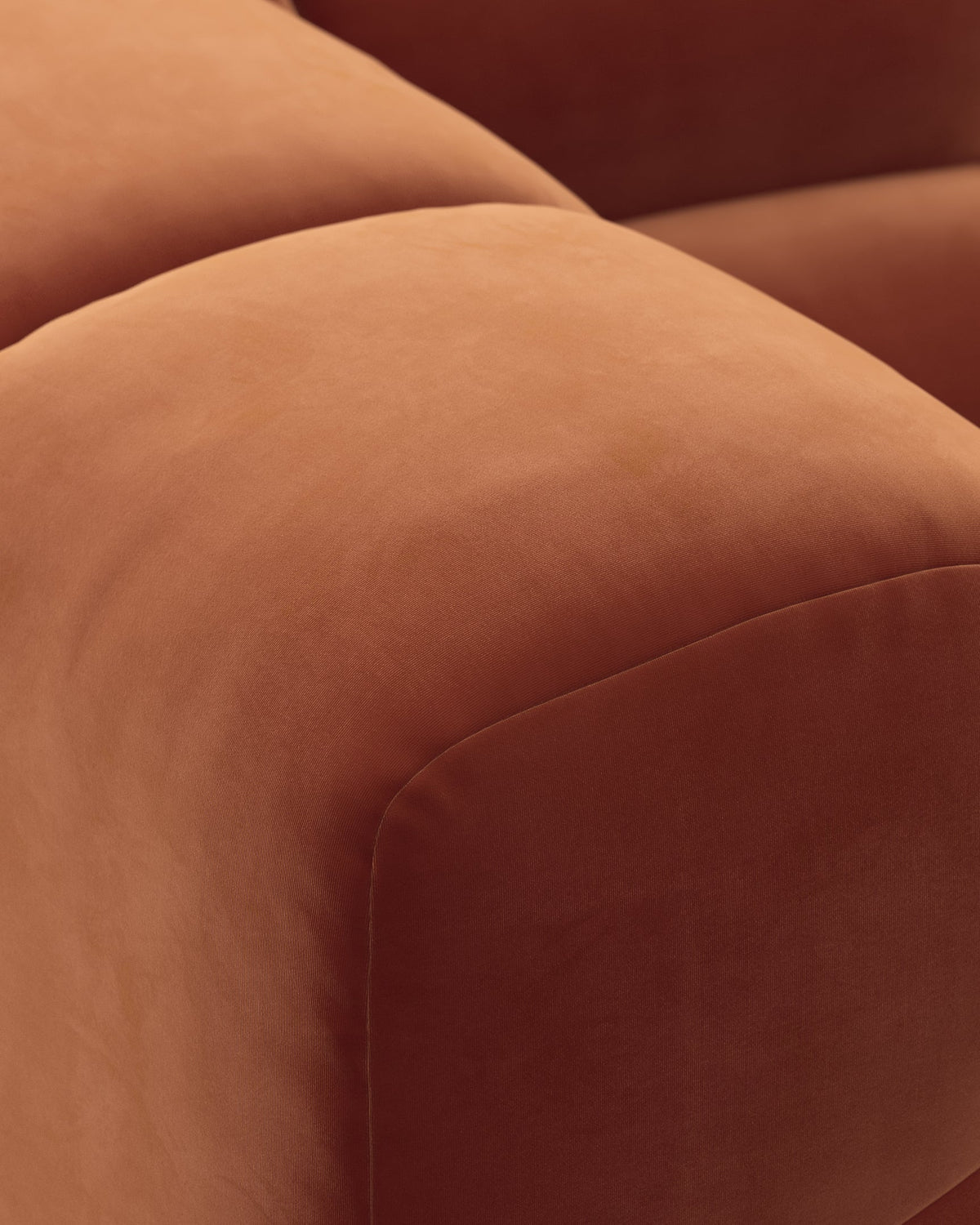 Tuft 05™ xl left-corner module | spice velvet - modules 05 | modular sofa element | madorne