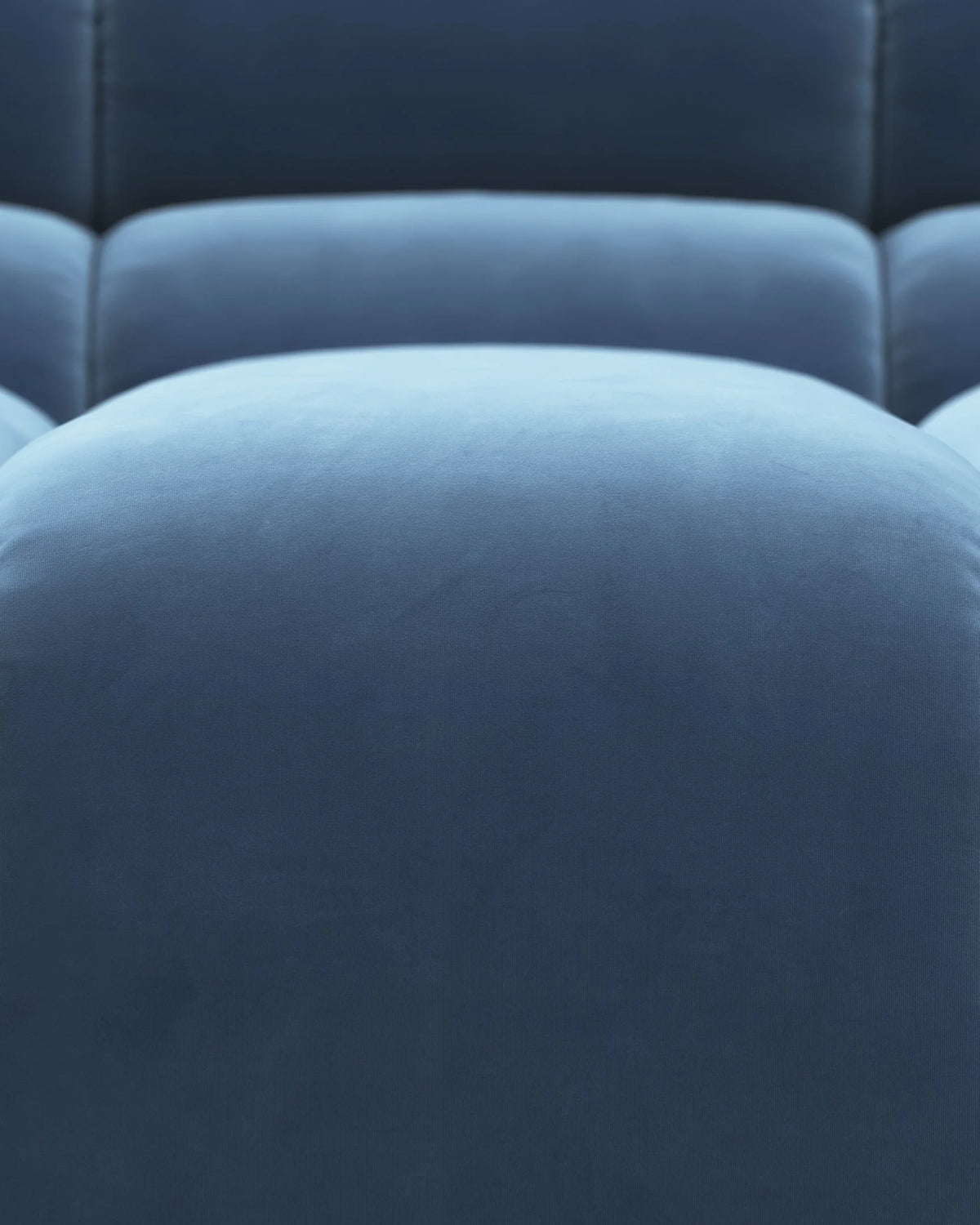 Tuft 05™ xl right-corner module | channel tufting - aegean blue velvet / right corner - modules 05 | modular sofa