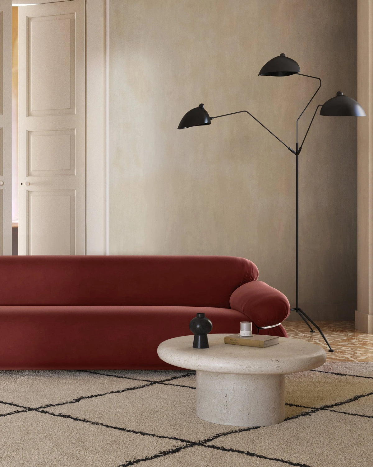 Valenza™ coffee table | honed limestone - tables valenza | madorne