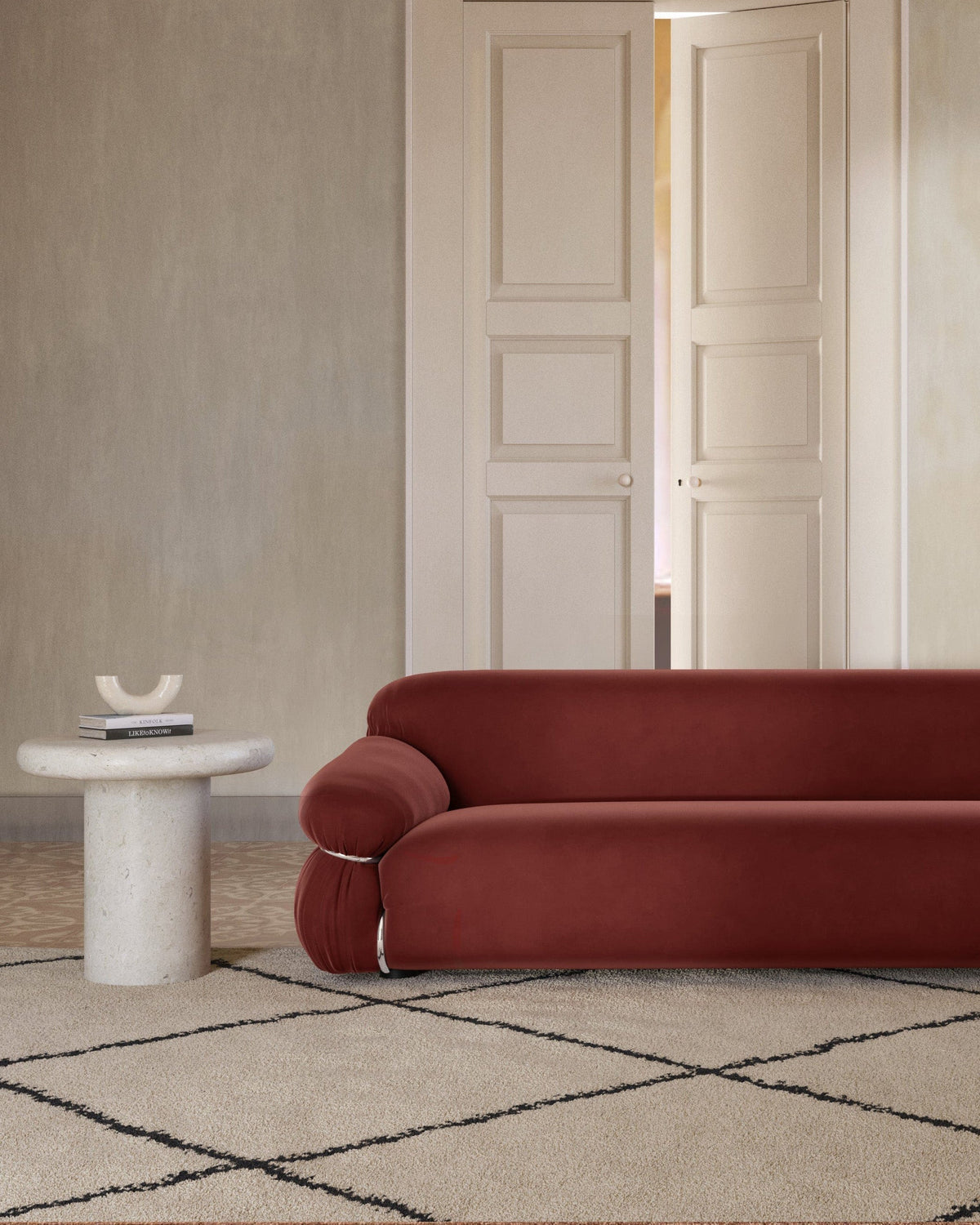 Valenza™ side table | limestone - tables valenza | modern | madorne