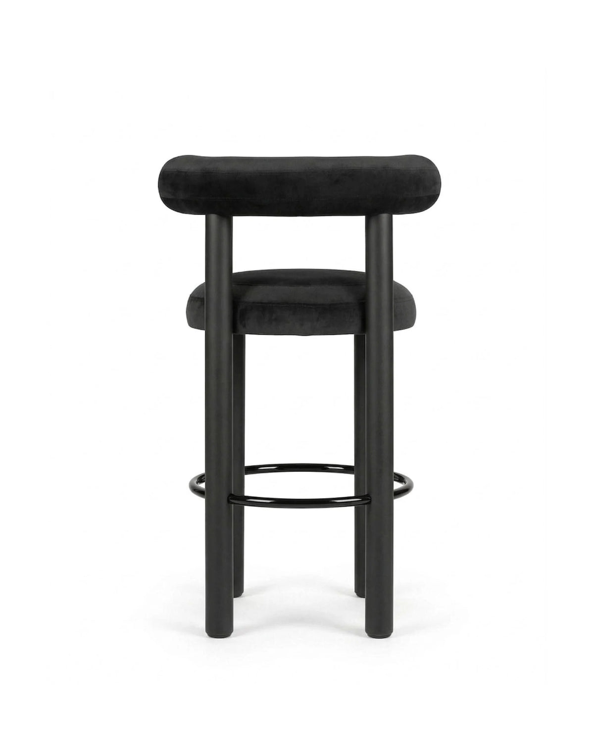 Vansa™ bar stool | lustrous black velvet - & counter stools fat stool-inspired | madorne