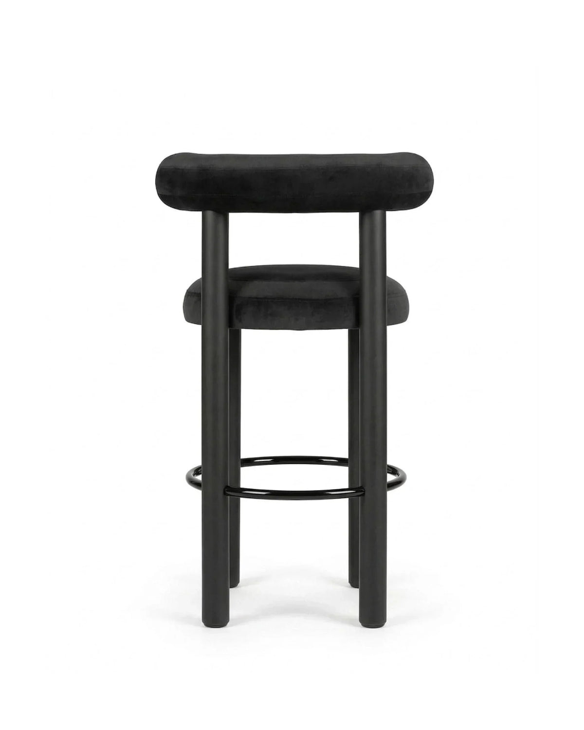 Vansa™ bar stool | lustrous black velvet - & counter stools fat stool-inspired | madorne