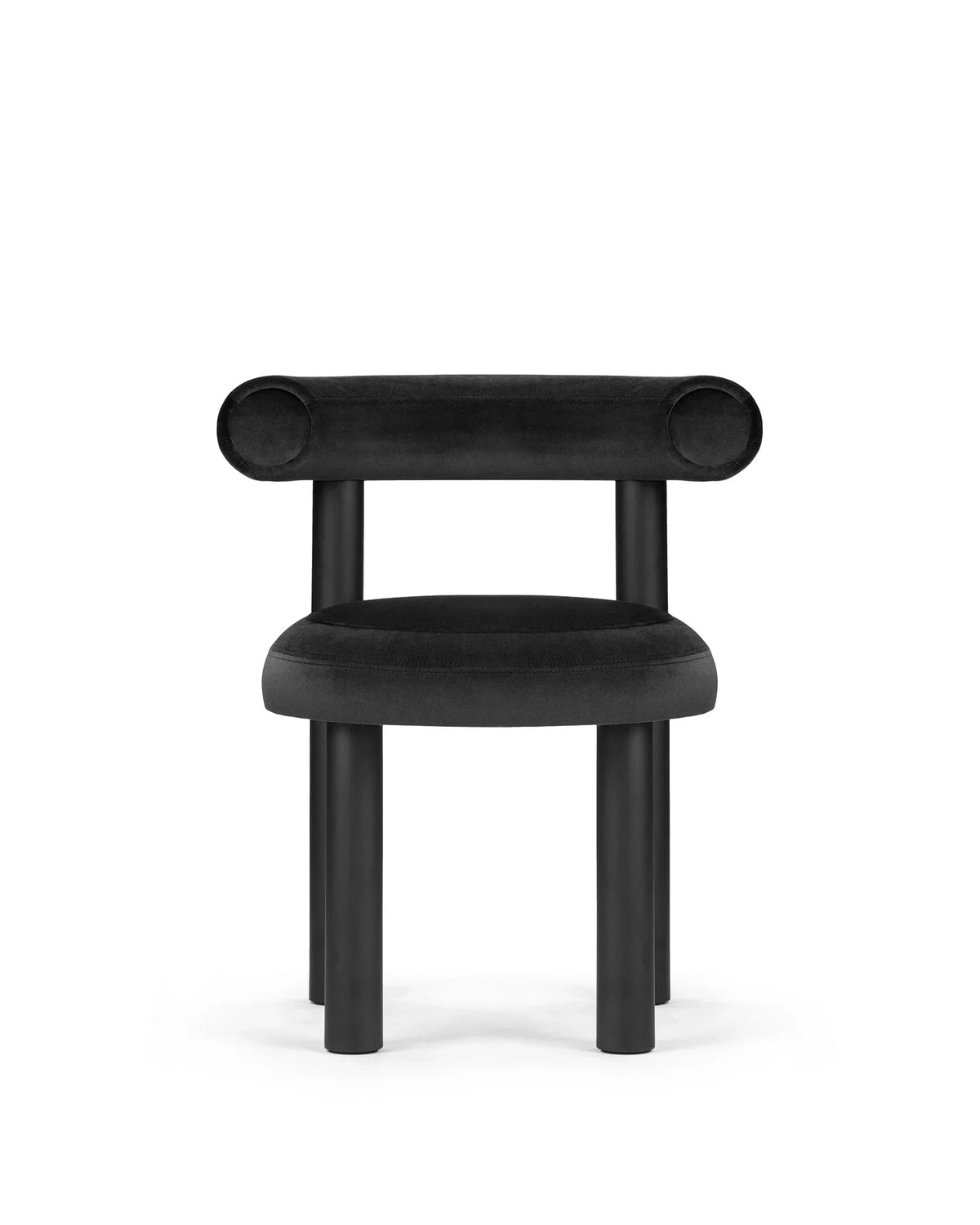 Vansa™ dining chair | lustrous black velvet - chairs fat chair-inspired | madorne