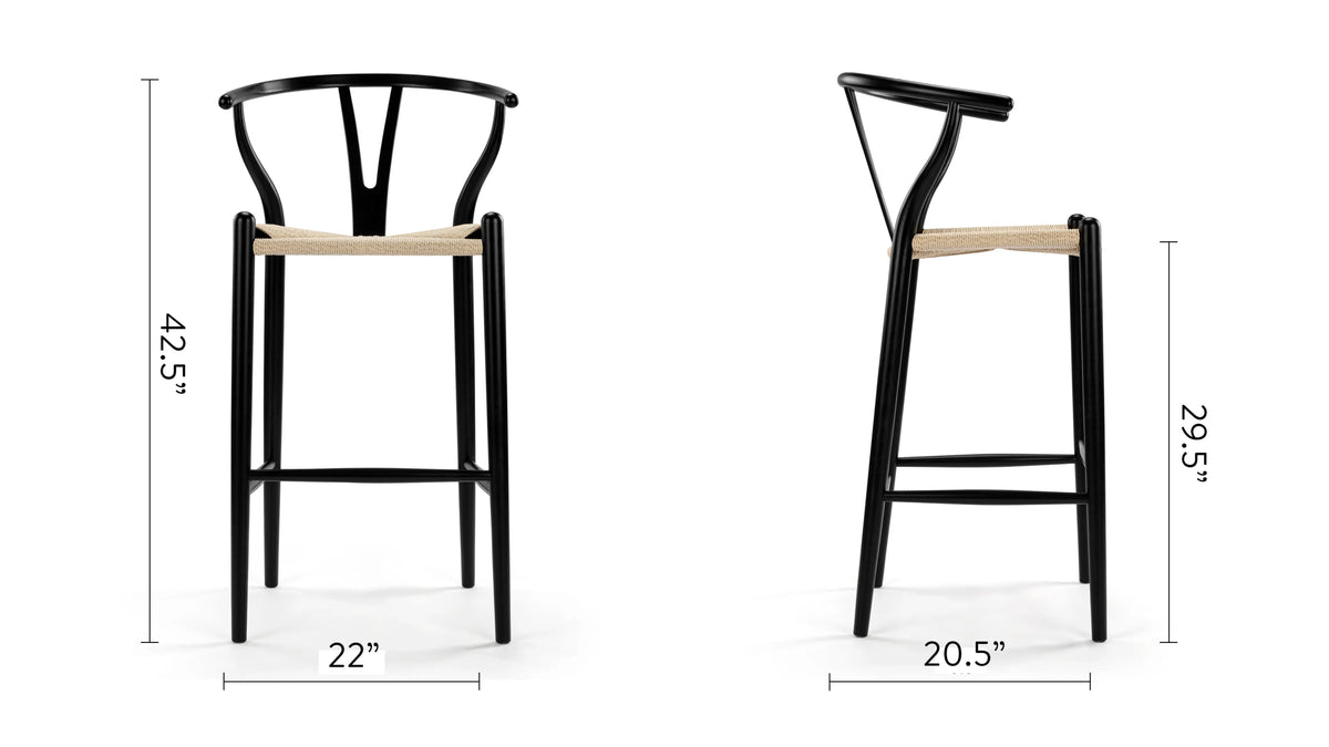 Wisp 49™ bar stool | woven cord seat - & counter stools 49 | designer or | madorne