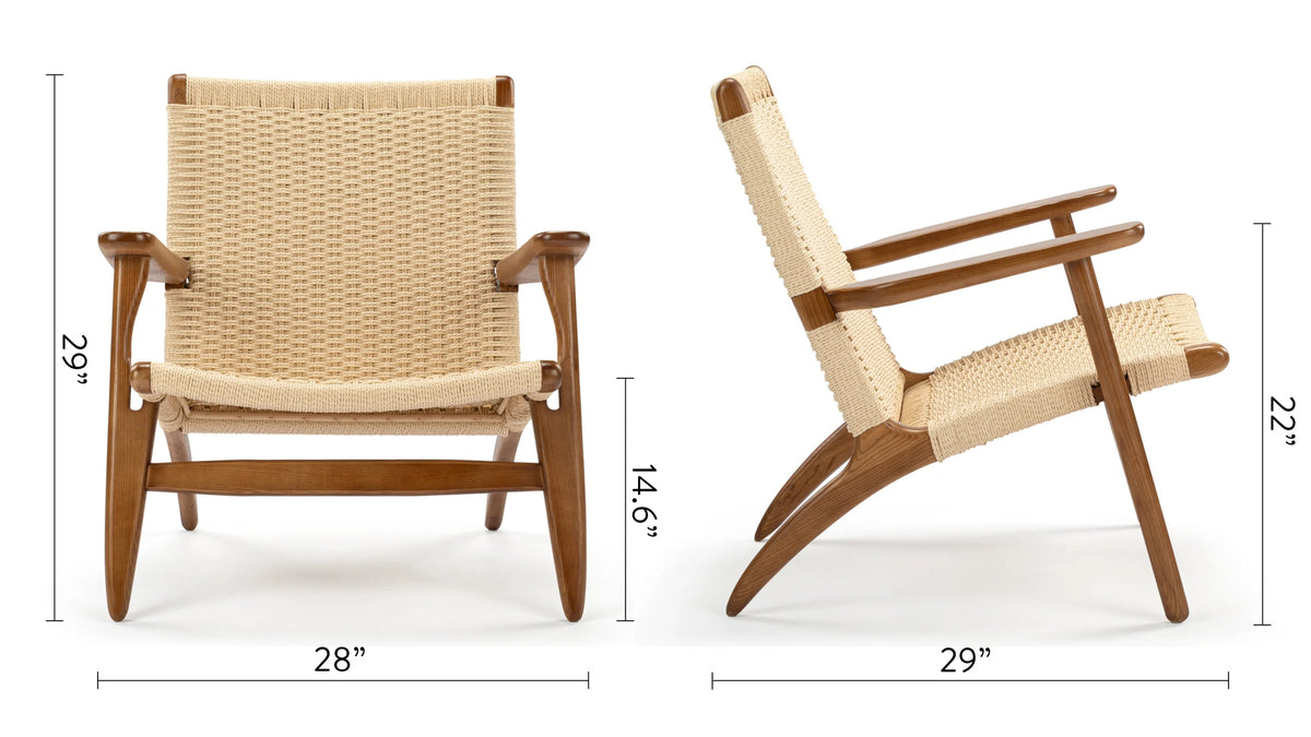 Wisp 50™ easy chair | woven paper cord - lounge chairs 50 | modern | madorne