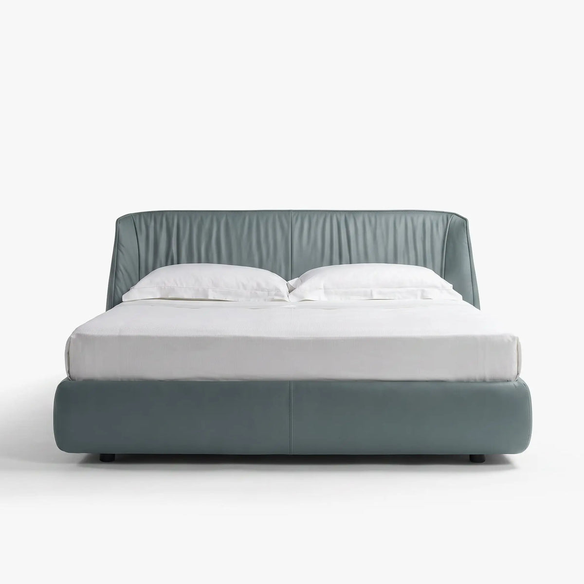 Leather Bed Frames - Arche Winged Leather Bed Frame