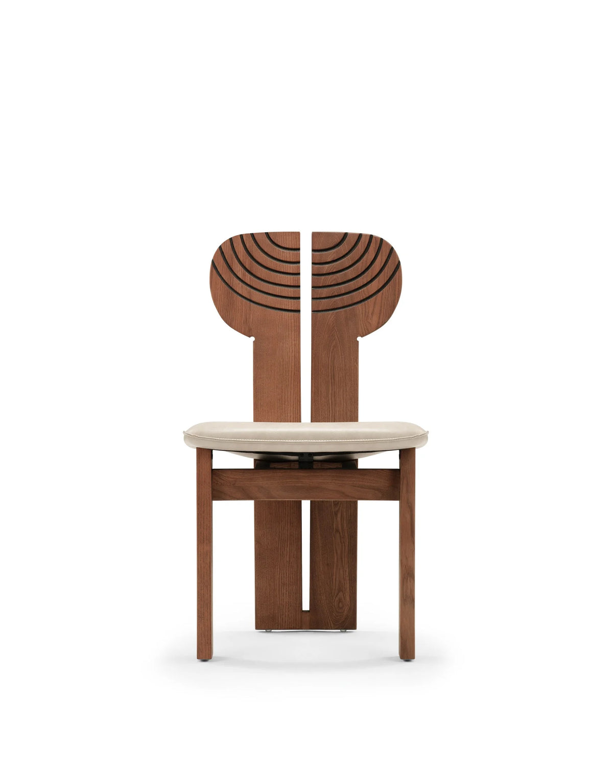 Afrika 75™ dining chair | carved wood back - beige - chairs africa chair-inspired | madorne