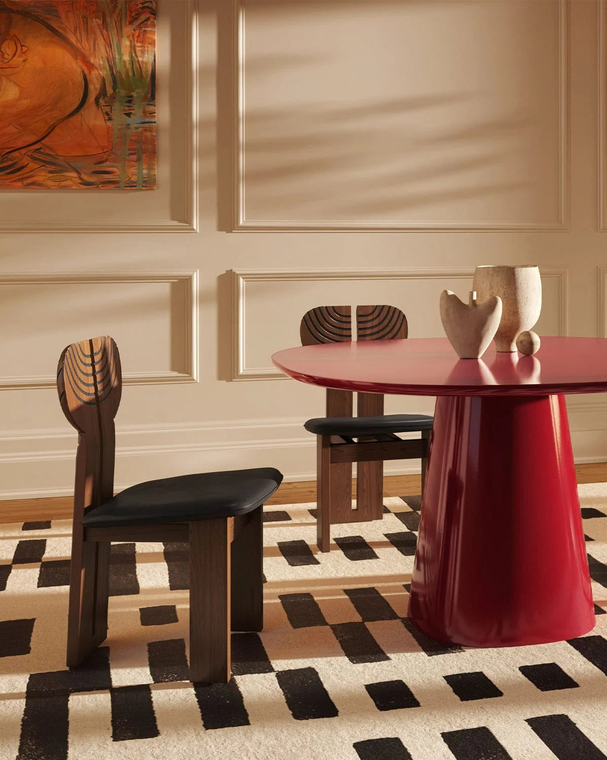 Afrika 75™ dining chair | carved wood back - chairs africa chair-inspired | madorne