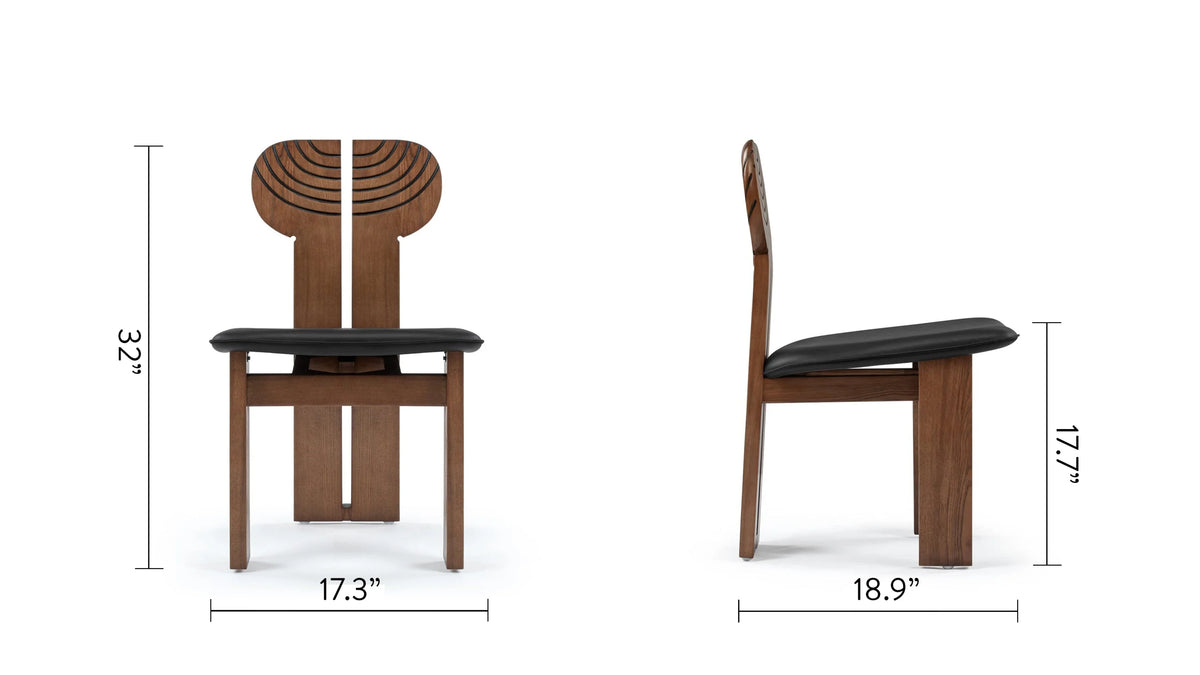 Afrika 75™ dining chair | carved wood back - chairs africa chair-inspired | madorne