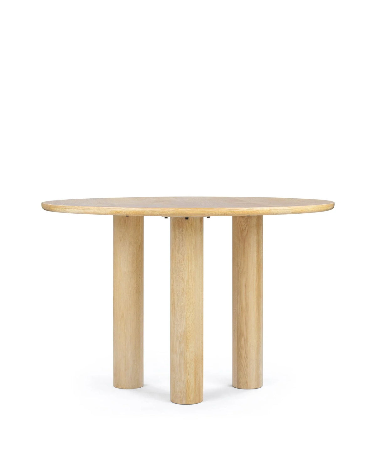 Amalfia™ round dining table 49in | oak wood veneer - tables amalfia | madorne