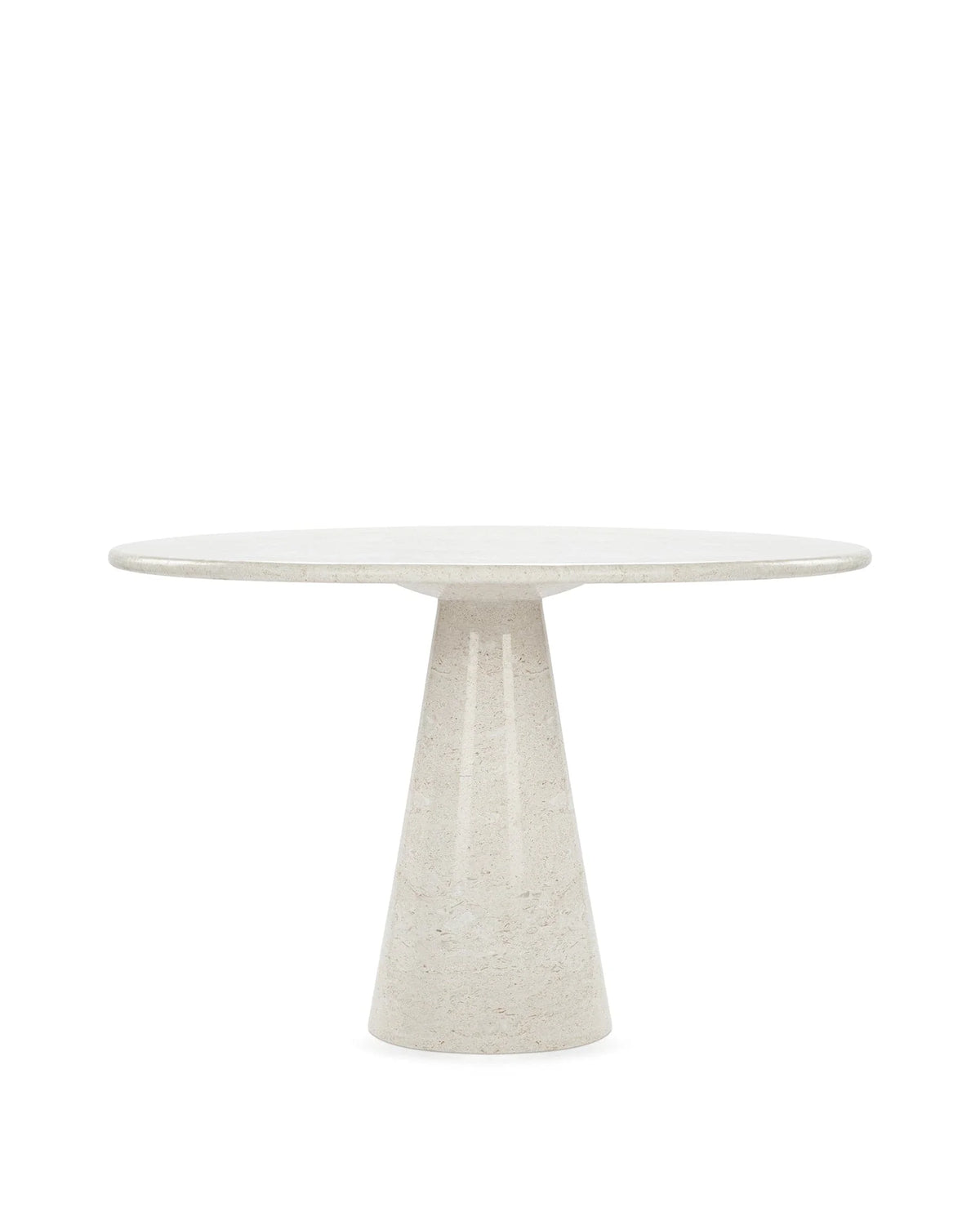 Ansa™ round dining table 47in | natural polished limestone - tables ansa | madorne