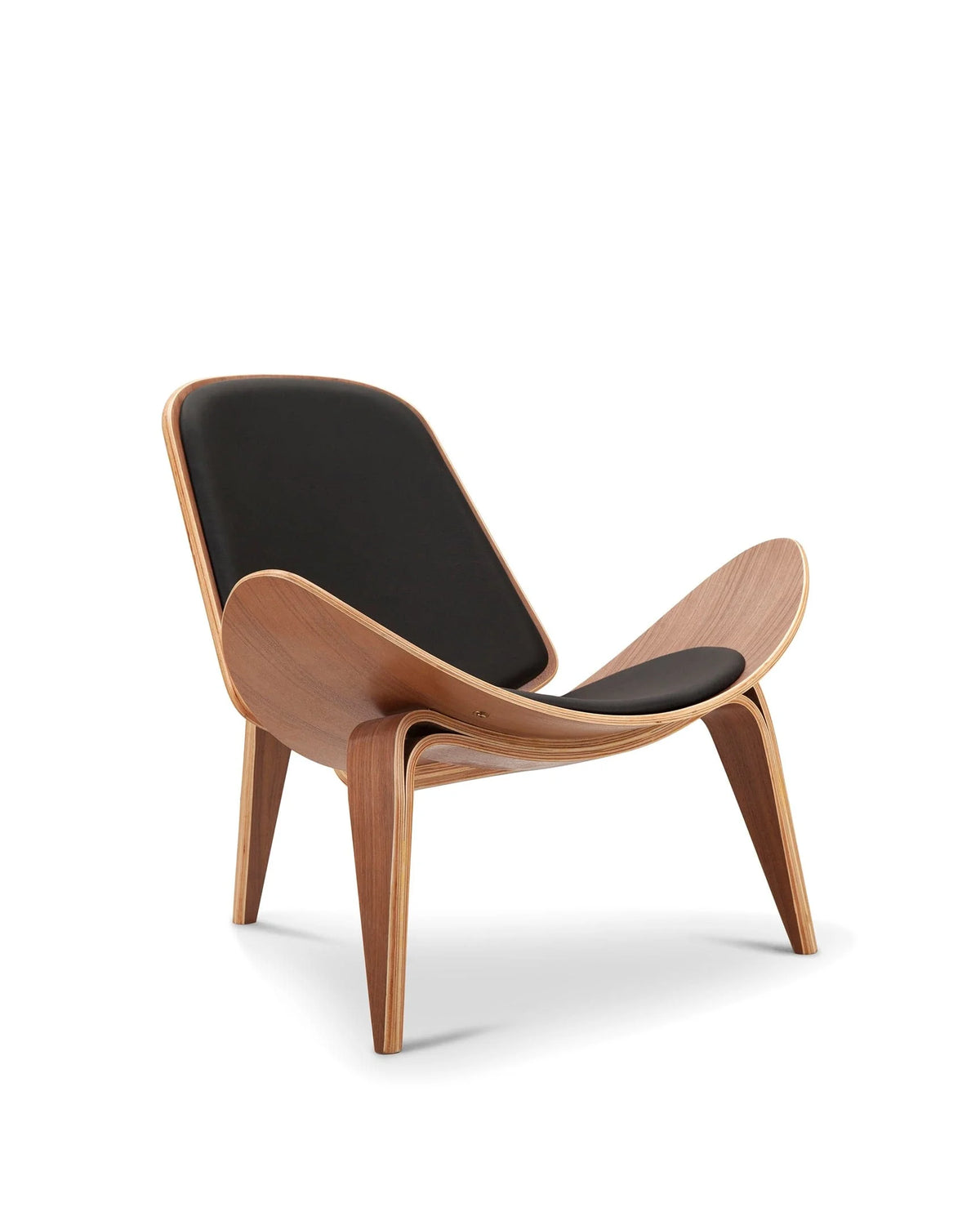 Arc 07™ shell lounge chair | walnut leather - chairs 07 | madorne