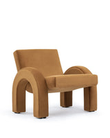 Arcata wrap™ lounge chair | caramel velvet - chairs wrap | madorne