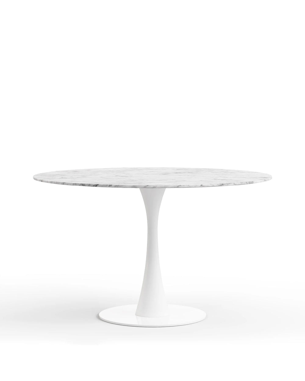 Arhus™ round dining table 47in | carrara marble - tables saarinen inspired design | madorne