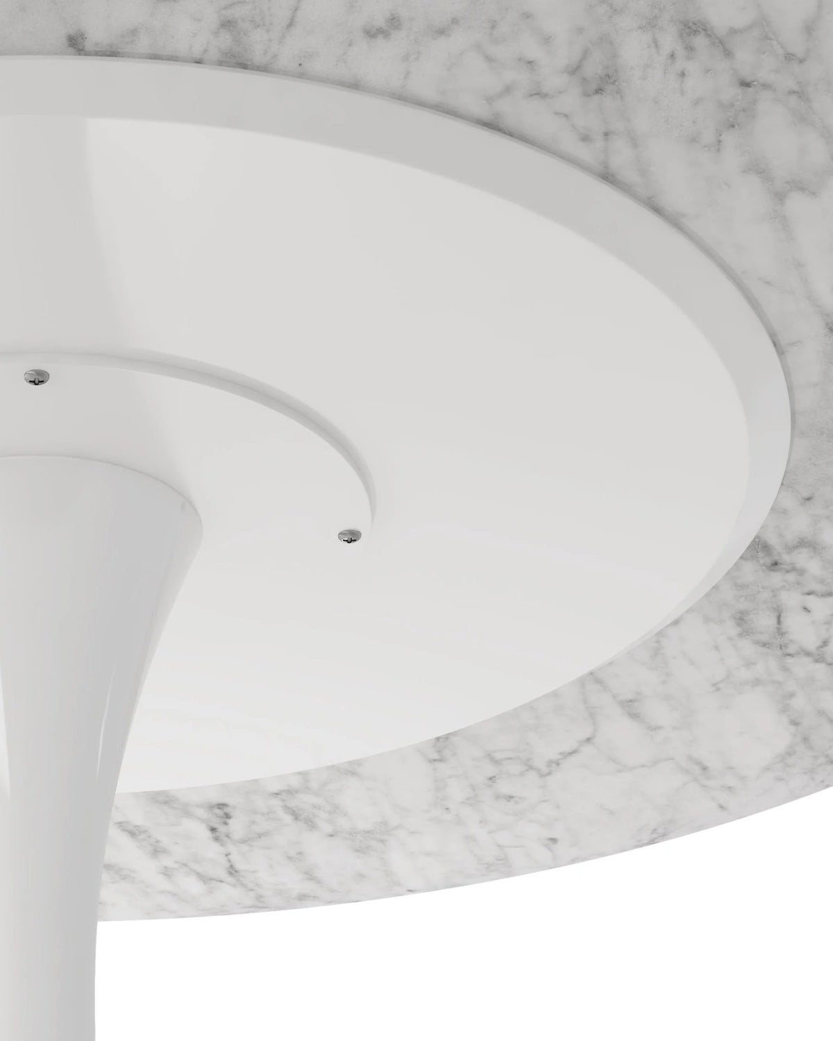Arhus™ round dining table 47in | carrara marble - tables saarinen inspired design | madorne