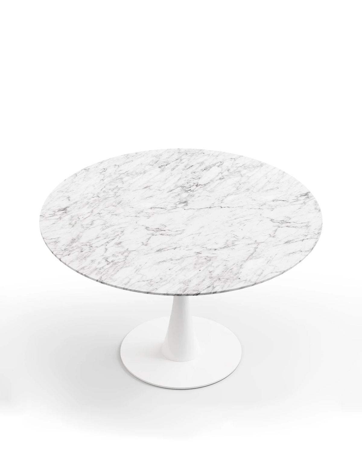 Arhus™ round dining table 47in | carrara marble - tables saarinen inspired design | madorne