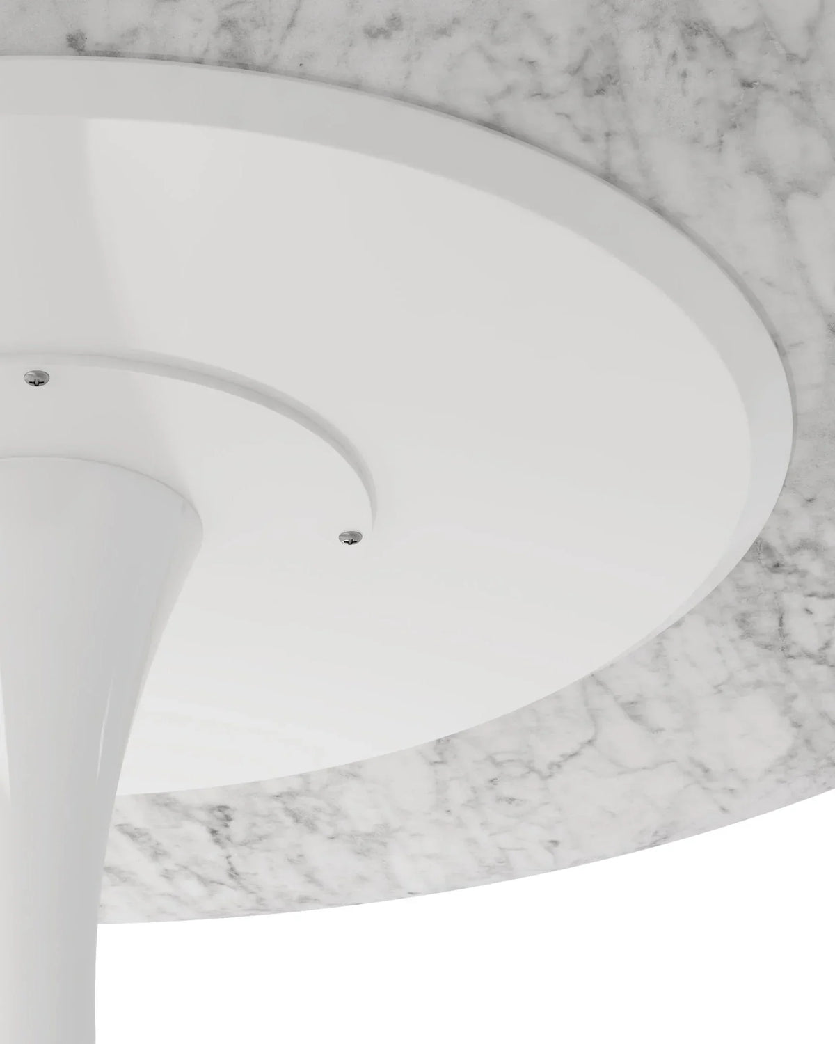 Arhus™ round dining table 47in | carrara marble - tables saarinen inspired design | madorne