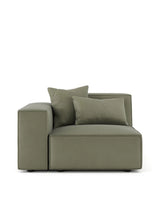 Arlae™ module left arm | sage vegan suede - modules arlae | modular sofa element | madorne