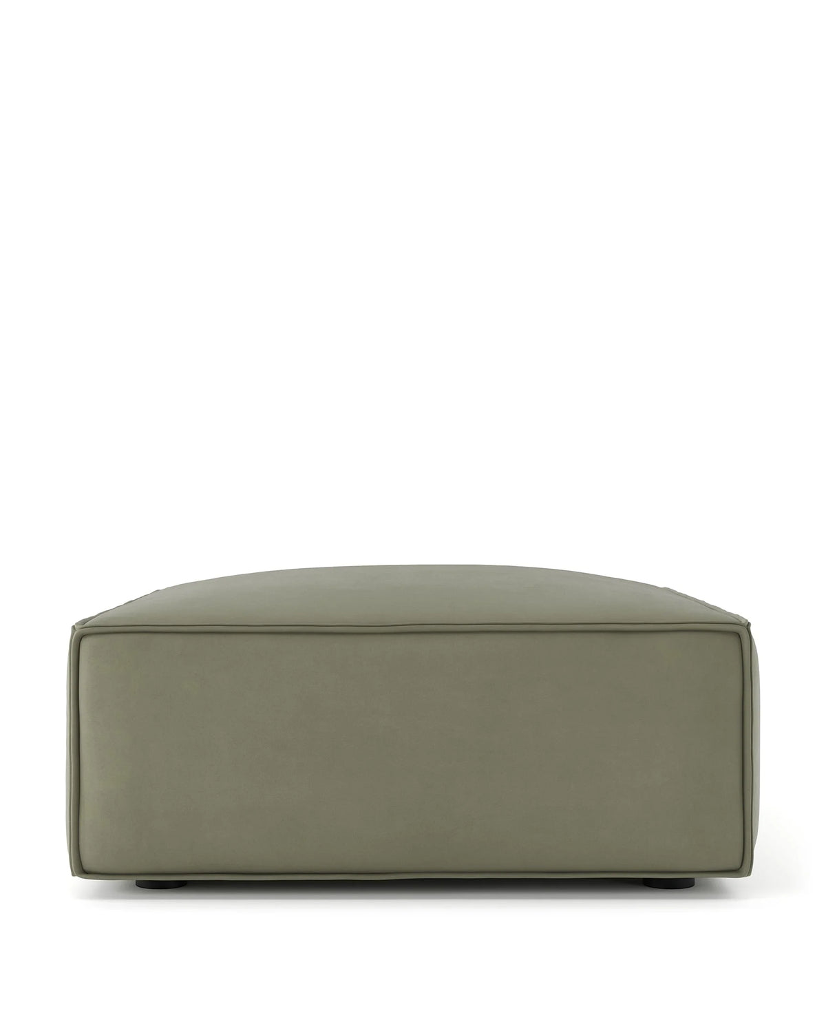 Arlae™ module ottoman | sage vegan suede - stools & ottomans arlae | modular sofa element | madorne