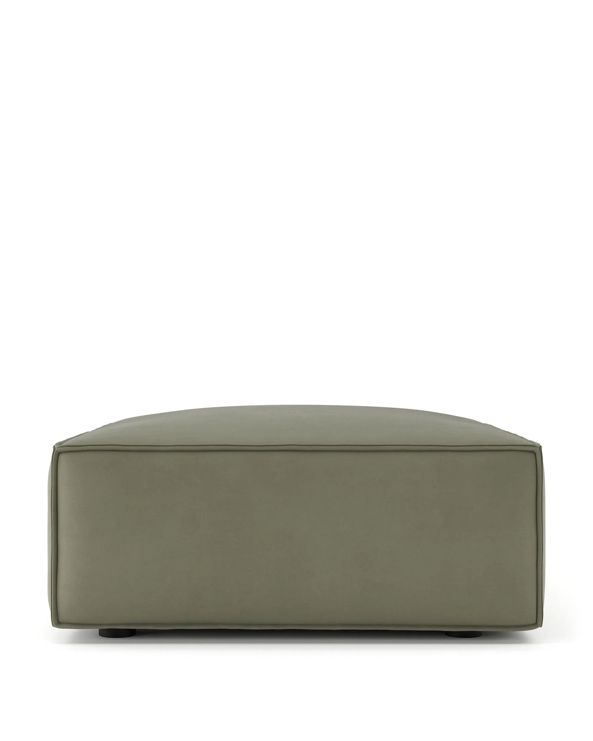 Arlae™ module ottoman | sage vegan suede - stools & ottomans arlae | modular sofa element | madorne