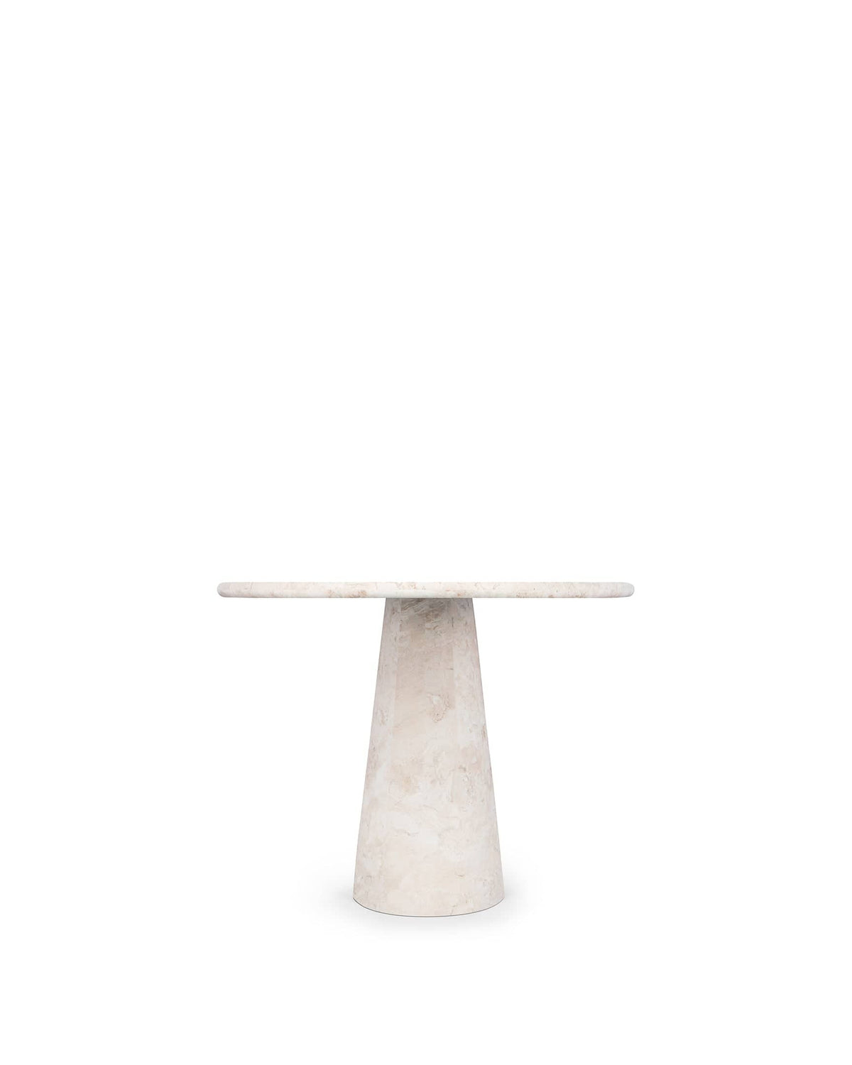 Astera™ oval dining table | honed white travertine - tables astera | madorne