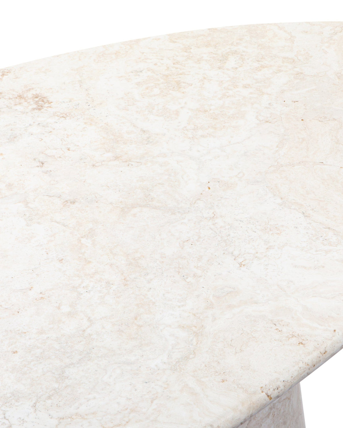 Astera™ oval dining table | honed white travertine - tables astera | madorne