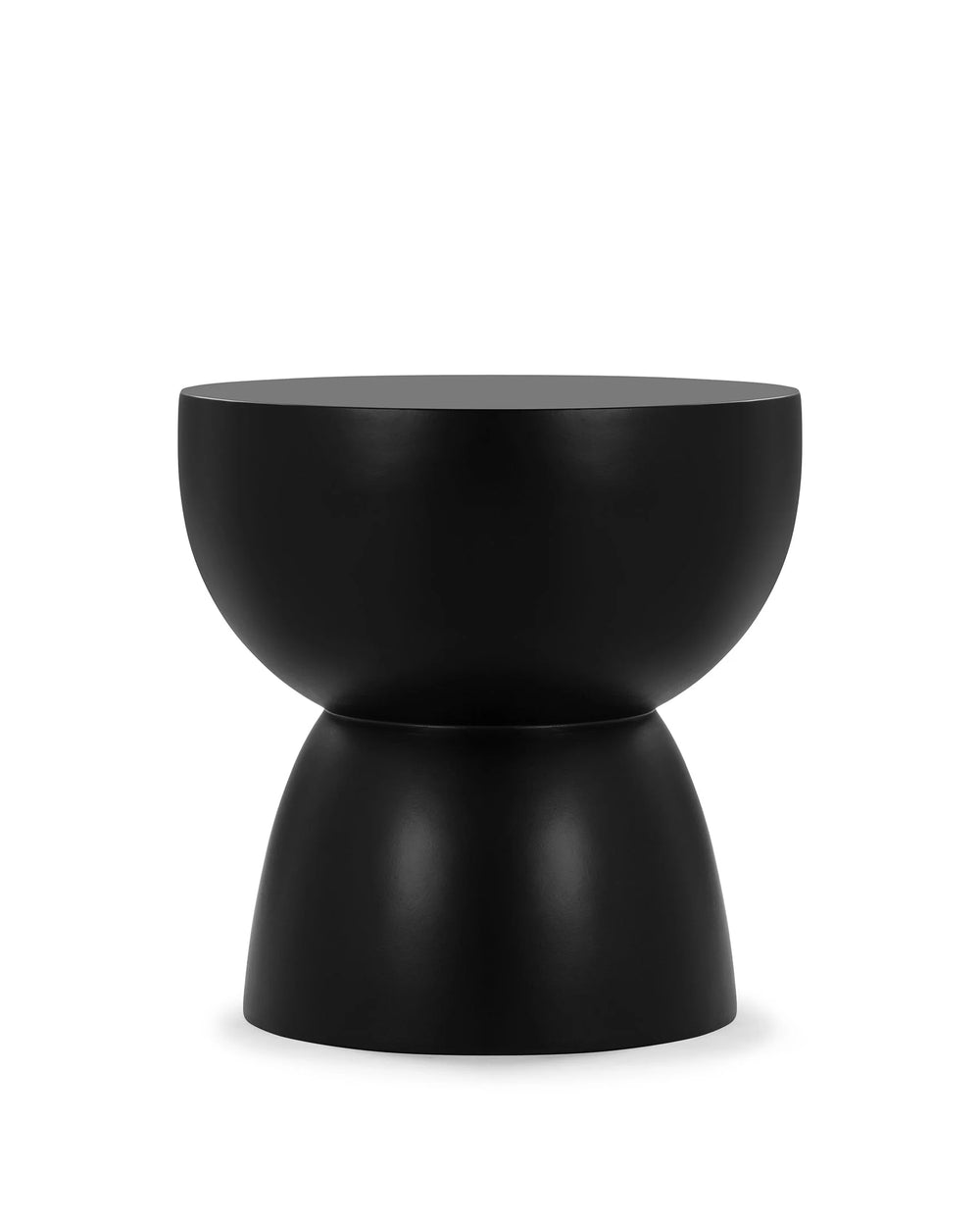 Aural™ outdoor side table | lightweight concrete - black / indoor/outdoor - tables aural | madorne