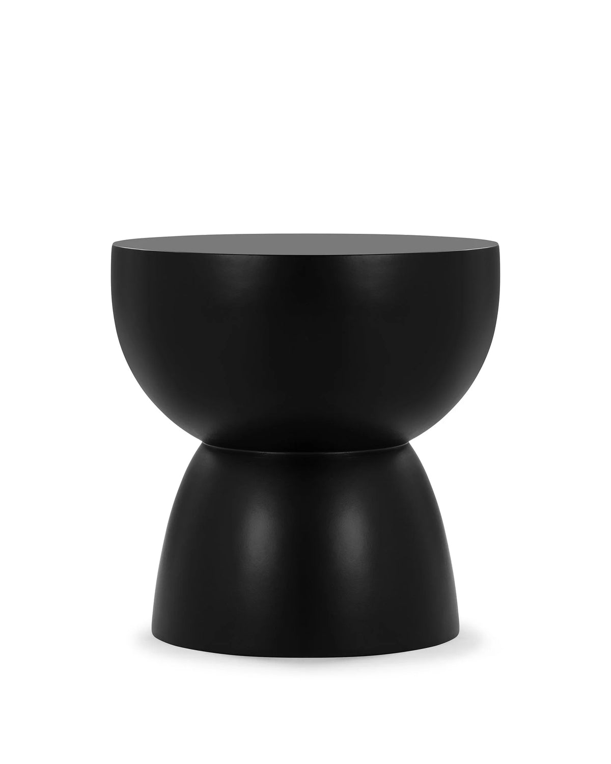 Aural™ outdoor side table | lightweight concrete - black / indoor/outdoor - tables aural | madorne
