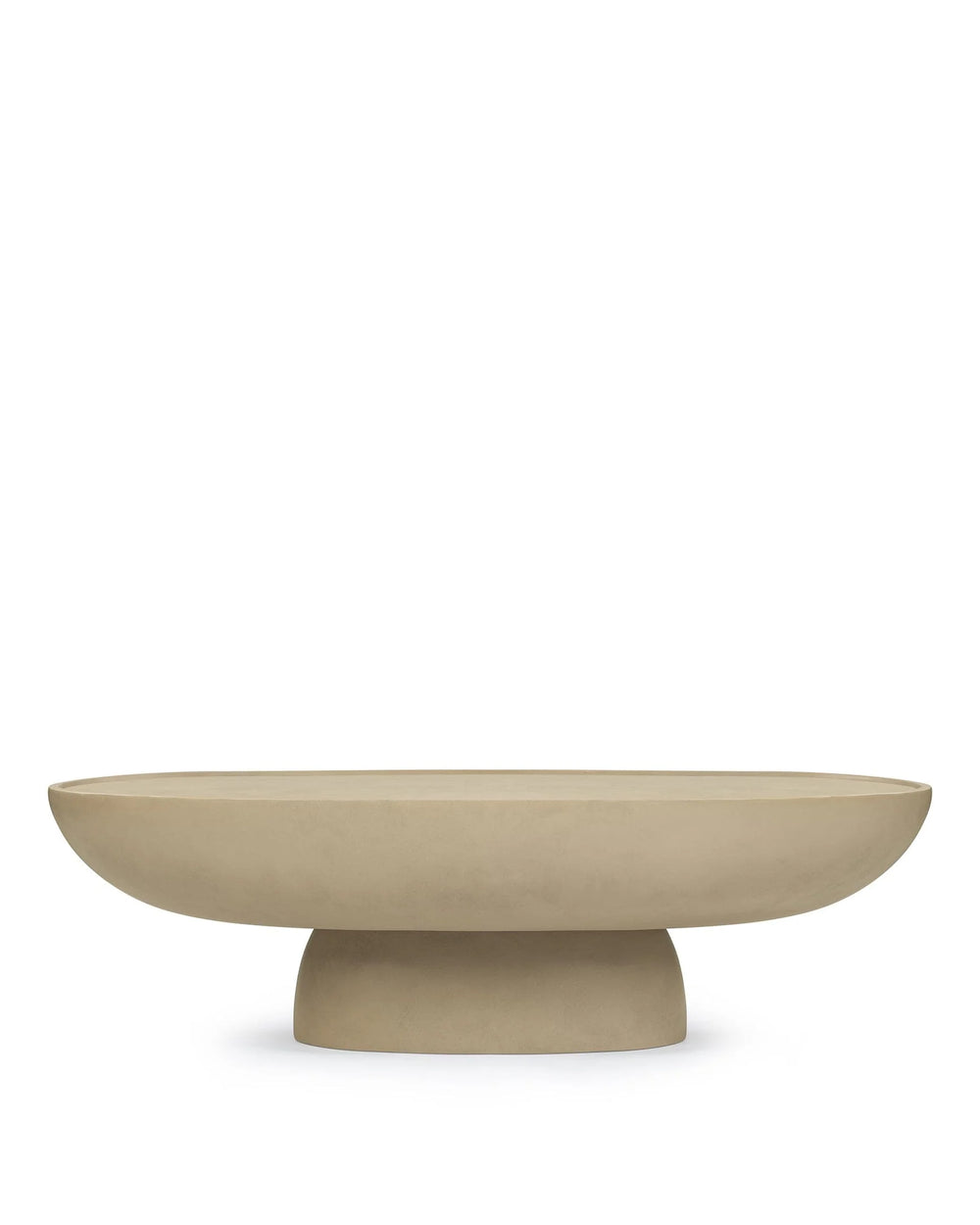 Auralis outdoor™ coffee table | lightweight concrete - tan - outdoor tables | madorne