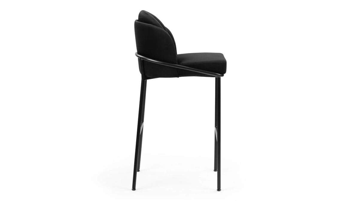Avera™ bar stool | black velvet - & counter stools avera | modern | contemporary design | mad...