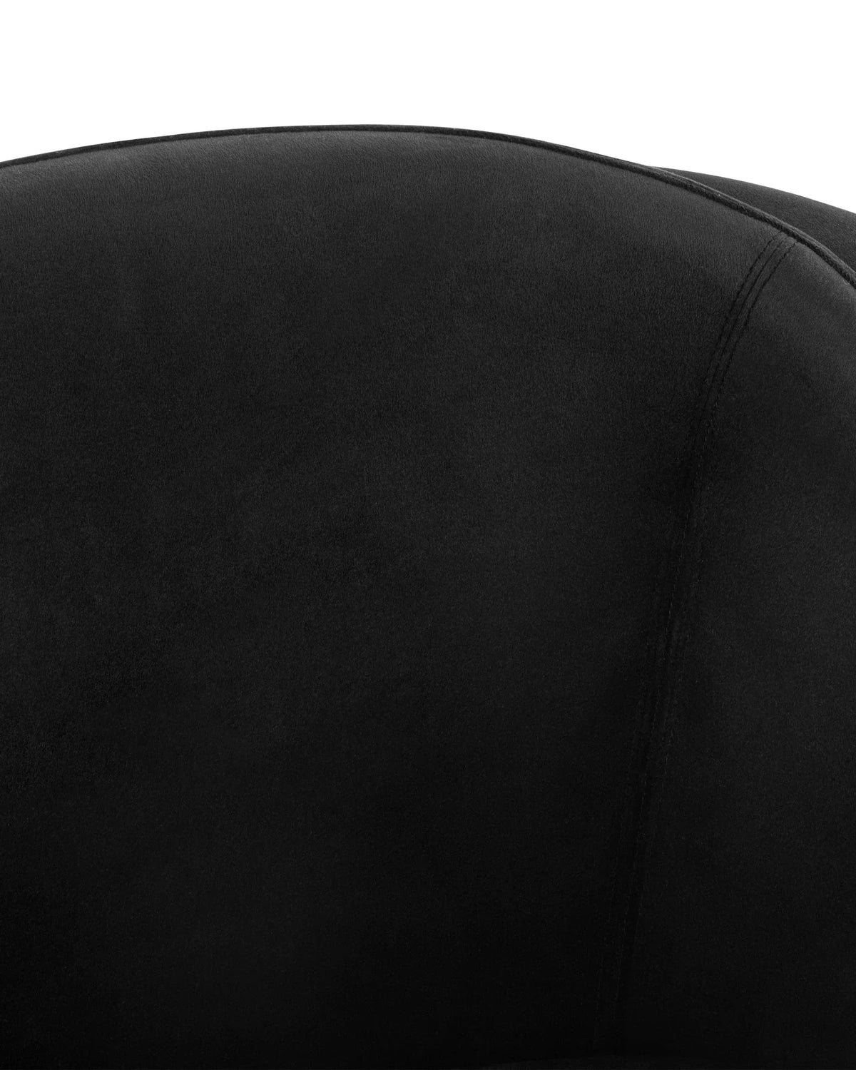 Avera™ lounge chair | black plush velvet and legs - chairs avera | modern | madorne