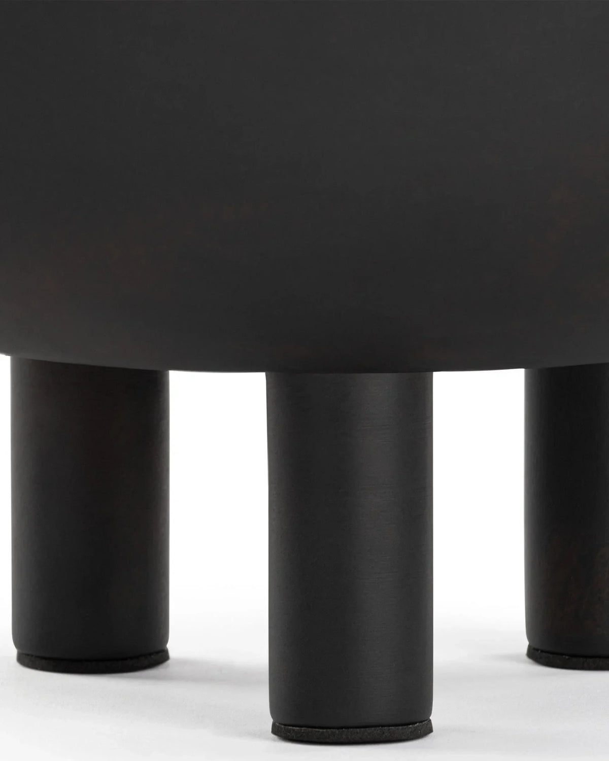 Axela form™ pot | dark brown painted ceramic - decor form | modern decorative vessel | madorne