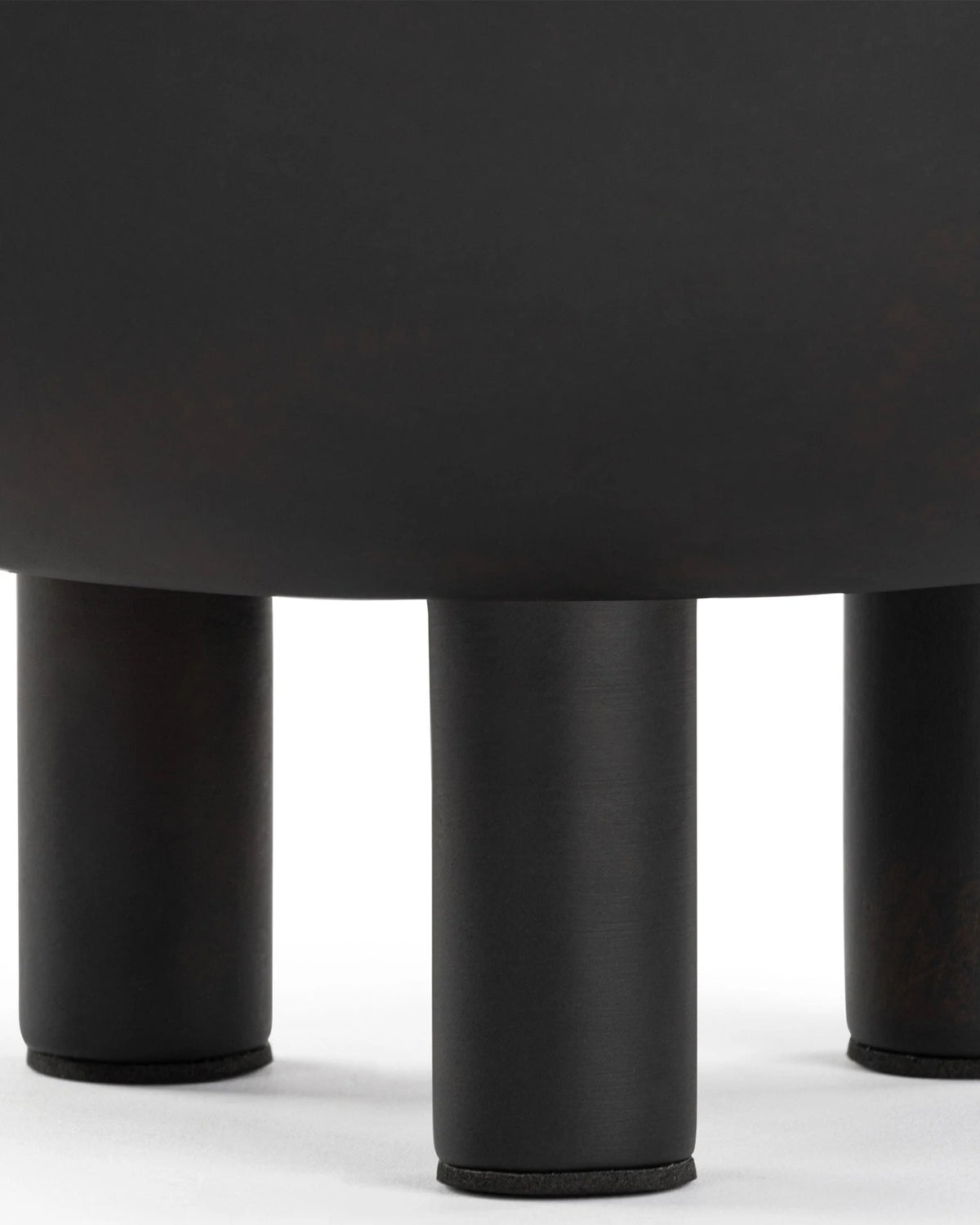 Axela form™ pot | dark brown painted ceramic - decor form | modern decorative vessel | madorne