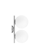 Balance 14™ double wall light | glass globe - chrome - lighting 14 | madorne