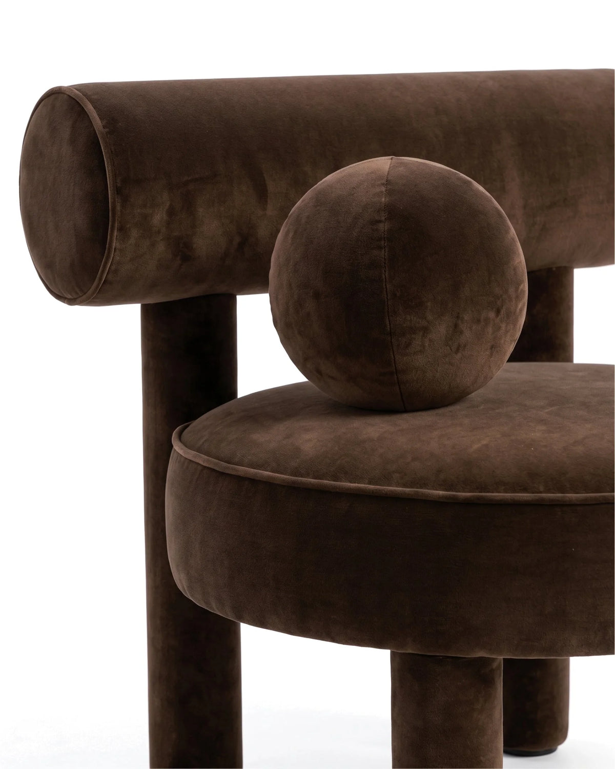 Bauhaus arc™ lounge chair | chocolate velvet - chairs low gropius cs1-inspired | madorne