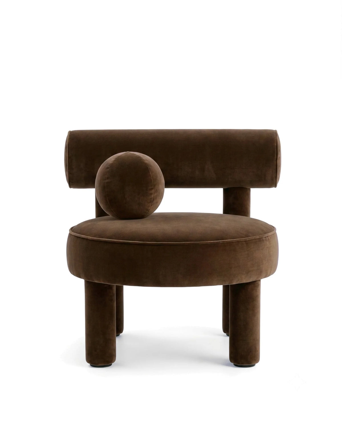 Bauhaus arc™ lounge chair | chocolate velvet - chairs low gropius cs1-inspired | madorne