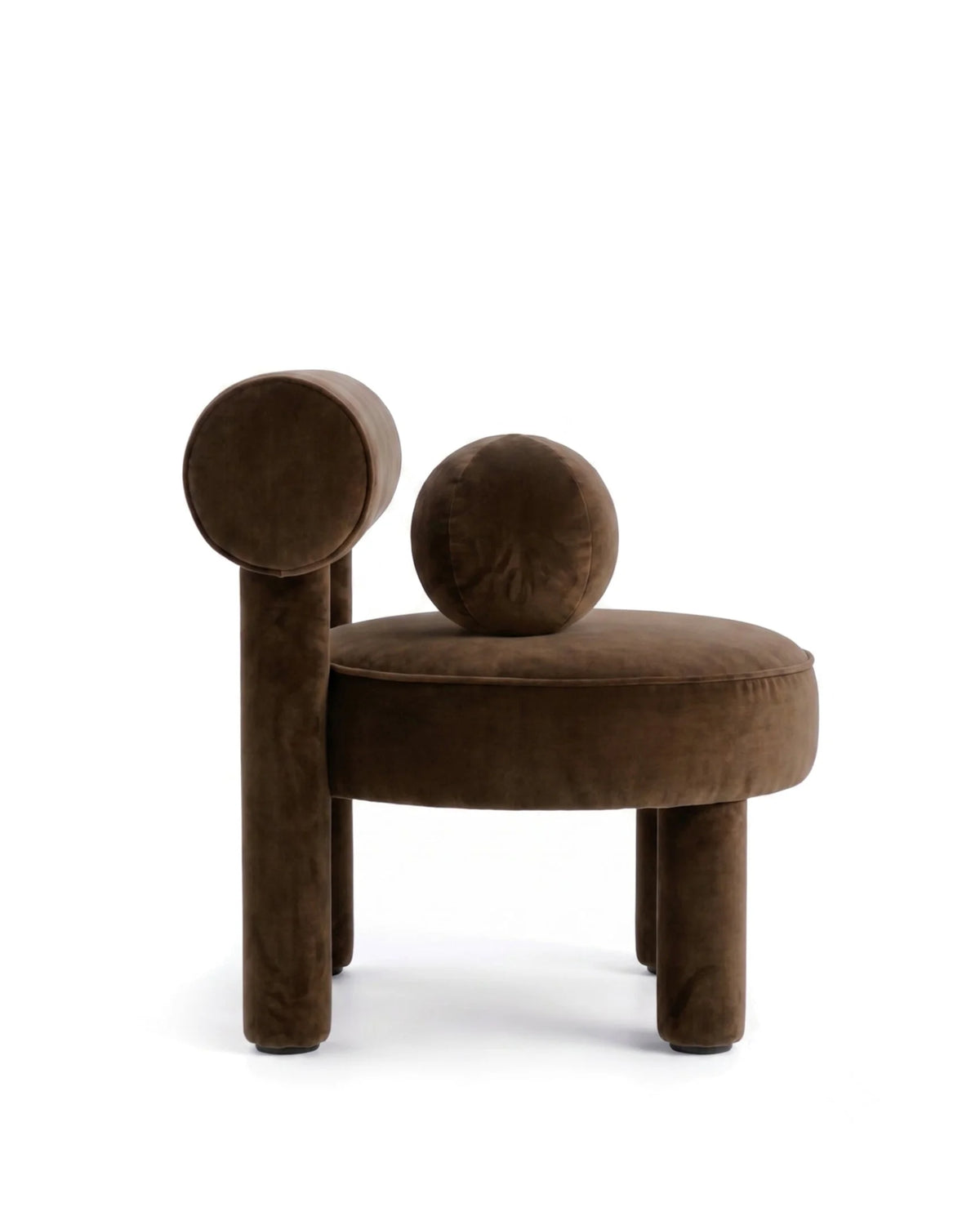 Bauhaus arc™ lounge chair | chocolate velvet - chairs low gropius cs1-inspired | madorne