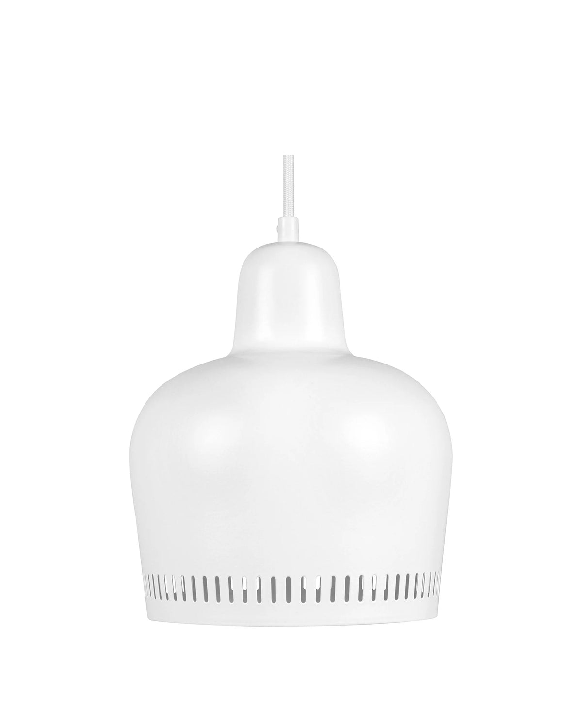 Bella™ pendant | aluminum and steel - white - lighting a330s golden bell pendant-inspired | madorne