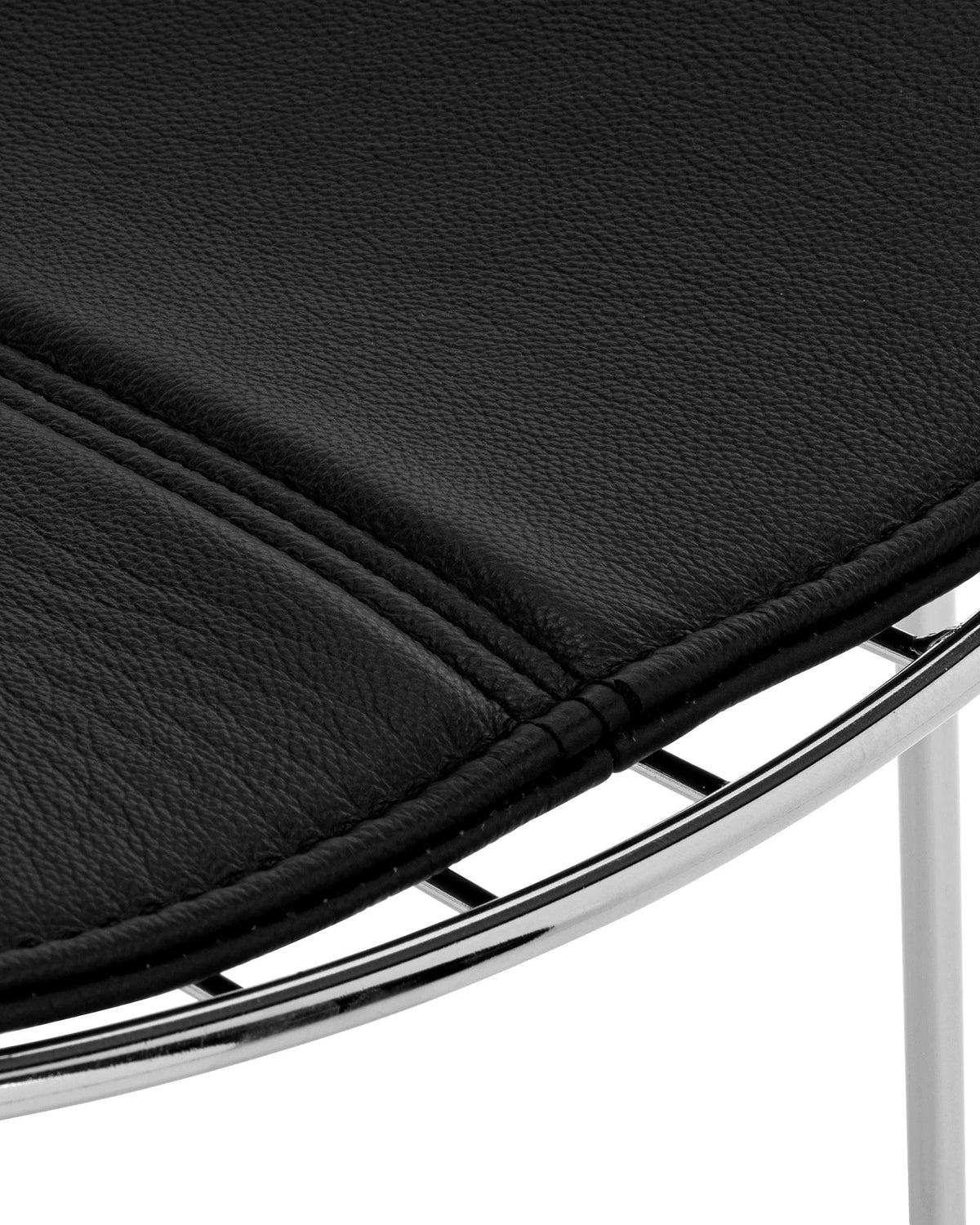Berto sling 52™ side chair | leather and metal - dining chairs 52 inspired by bertoia