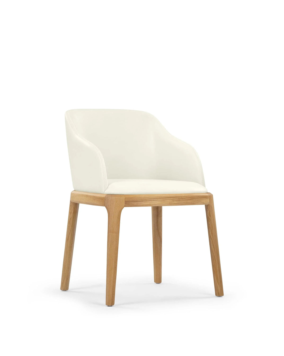 Blanc curve™ armchair | walnut-stained wood - dining chairs curve | designer chair | madorne