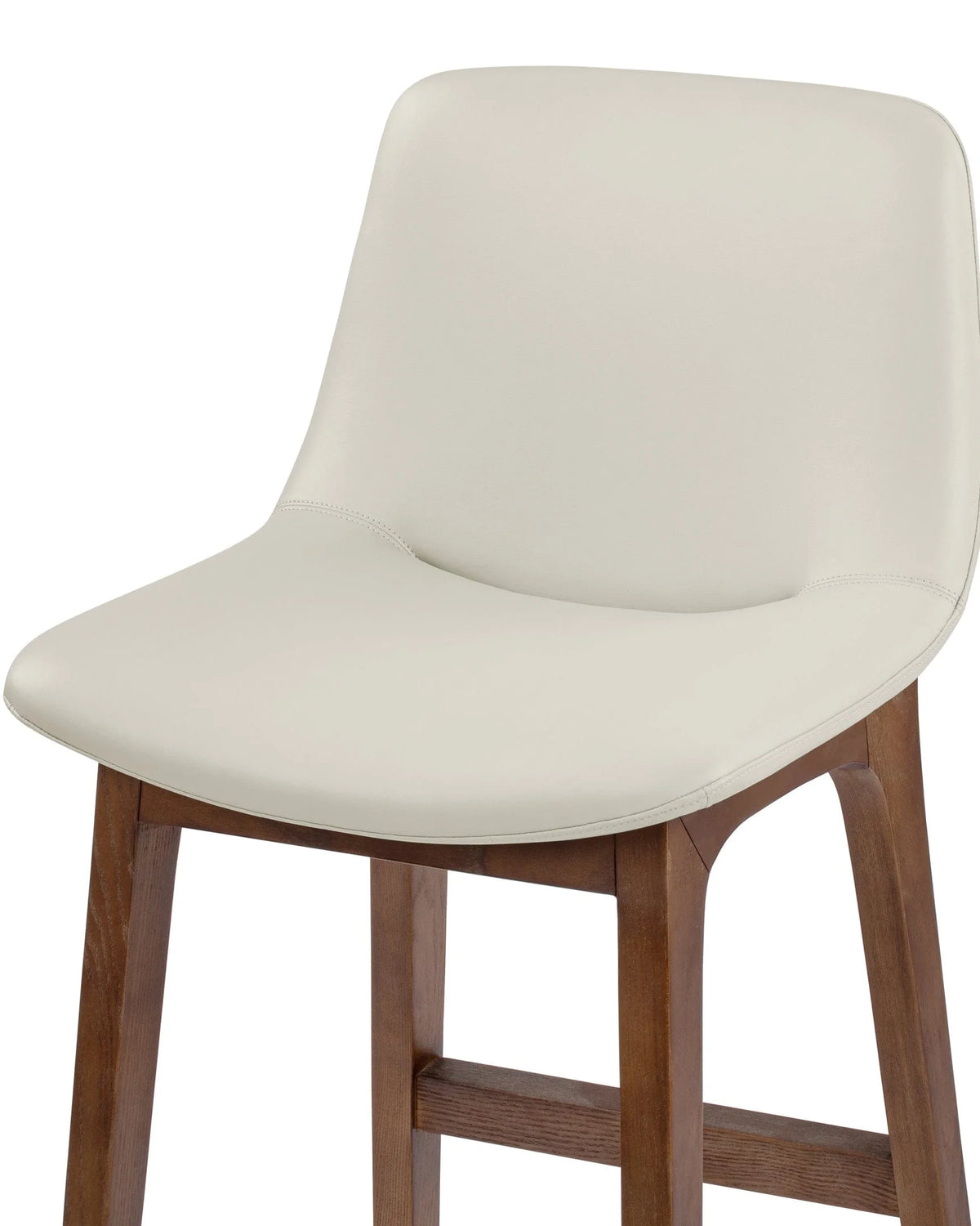 Blanc curve™ counter stool | walnut-stained wood - bar & stools curve | madorne