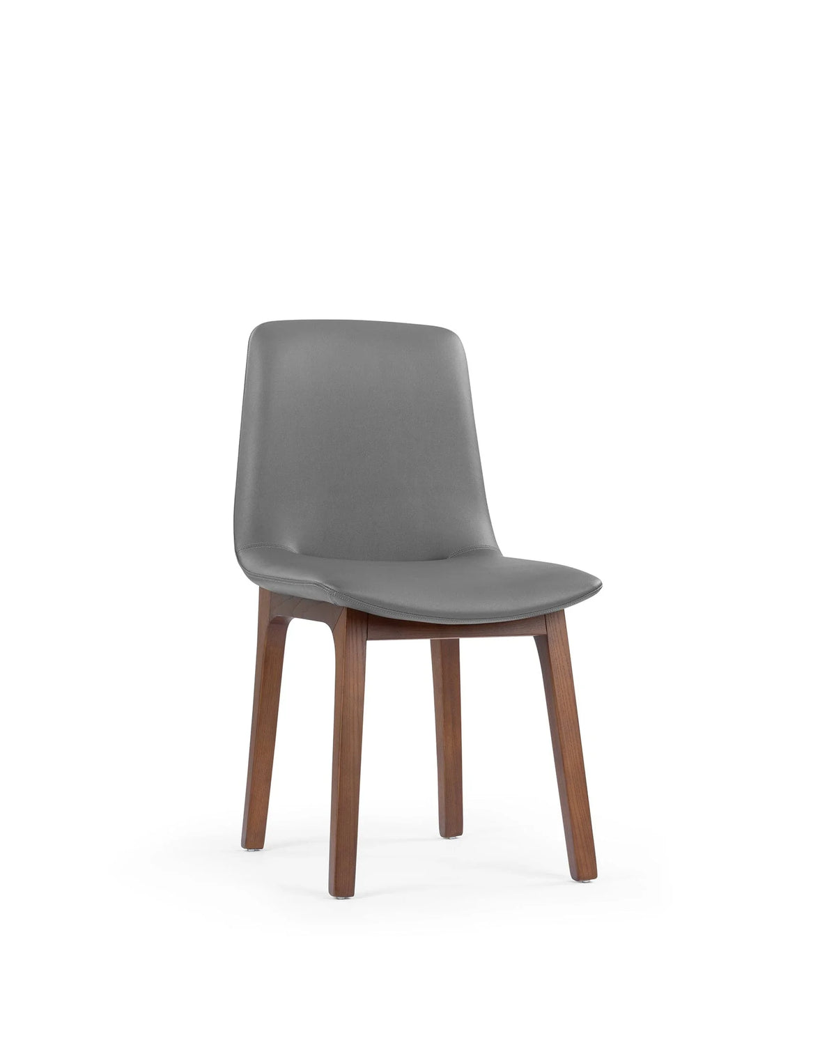 Blanc curve™ side chair | walnut-stained wood - dining chairs curve | designer | madorne