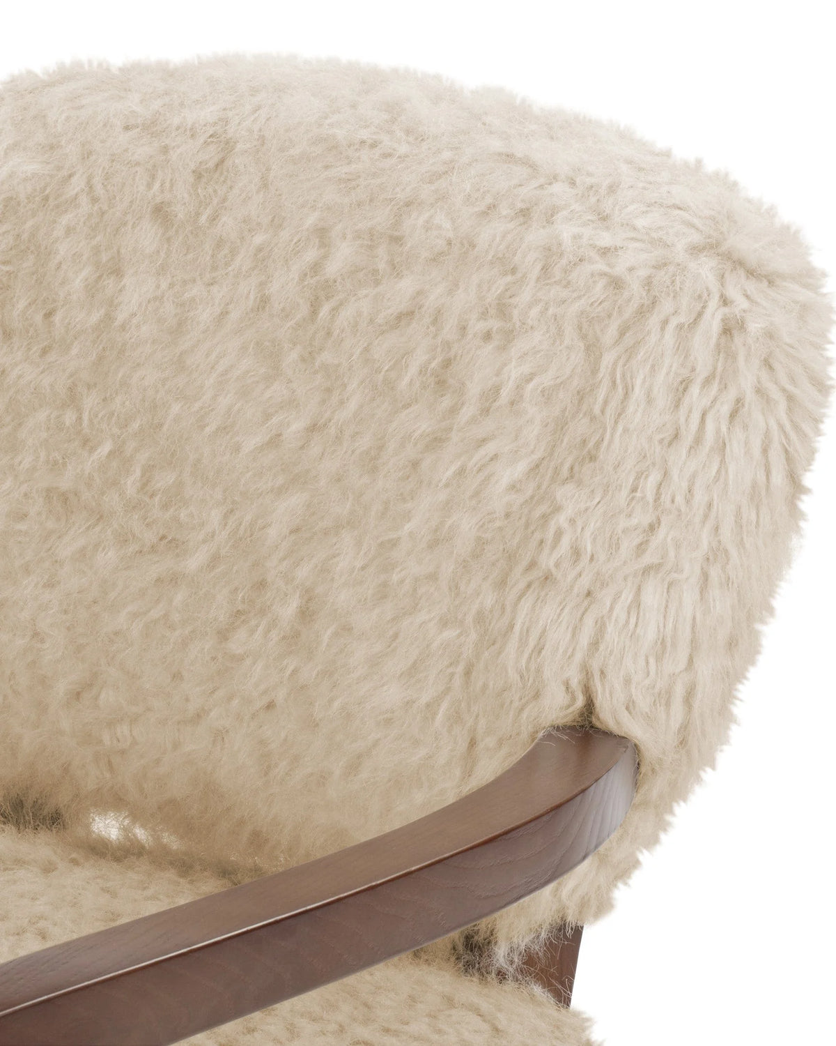 Caba™ lounge chair | textured upholstery and walnut - chairs caba | modern | madorne