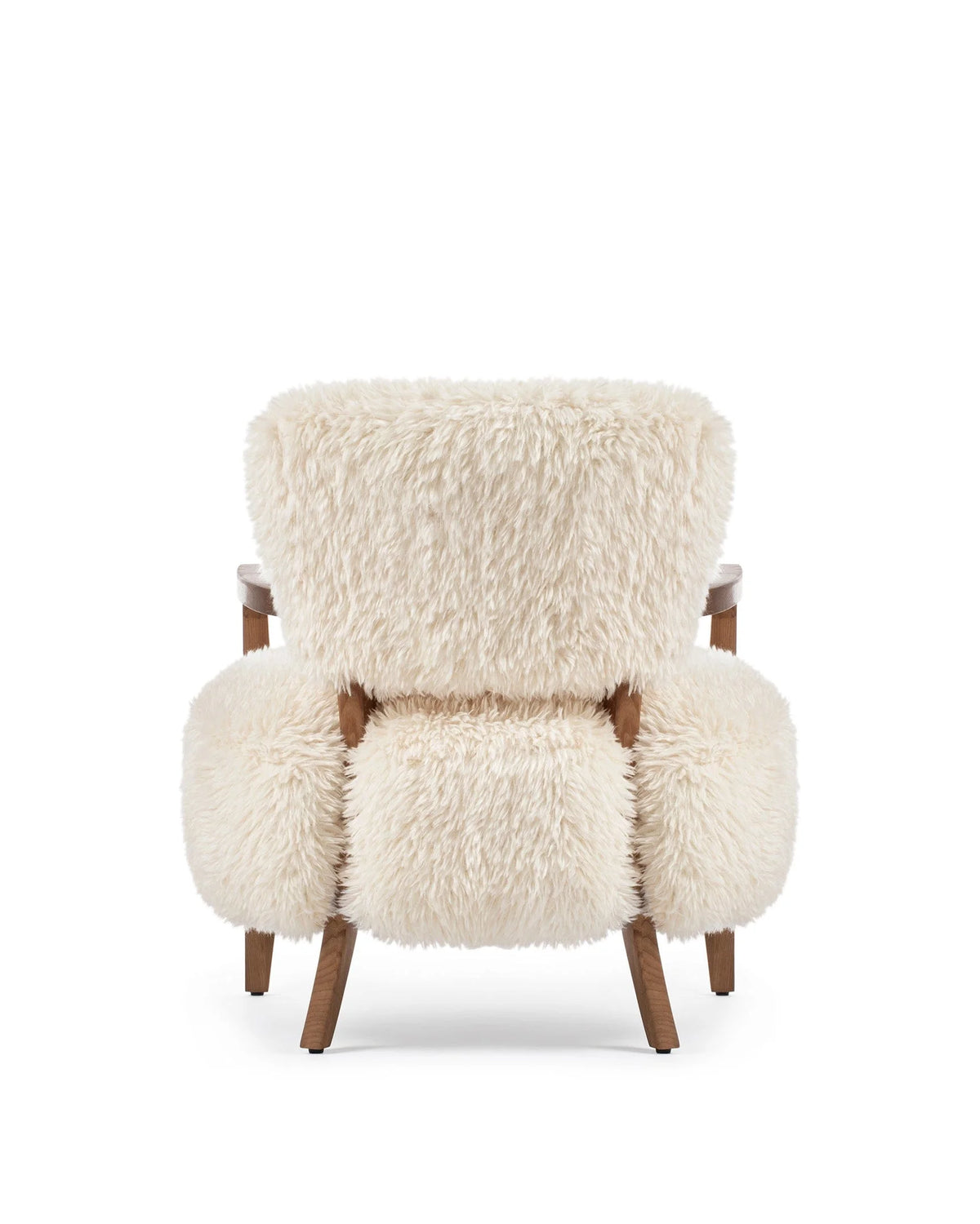 Caba™ lounge chair | textured upholstery and walnut - chairs caba | modern | madorne