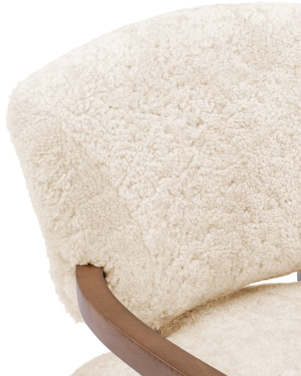 Caba™ lounge chair | textured upholstery and walnut - chairs caba | modern | madorne