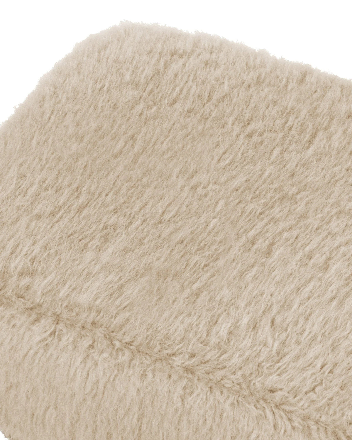 Caba™ ottoman | sherpa and walnut - stools & ottomans caba | sculptural designer | madorne