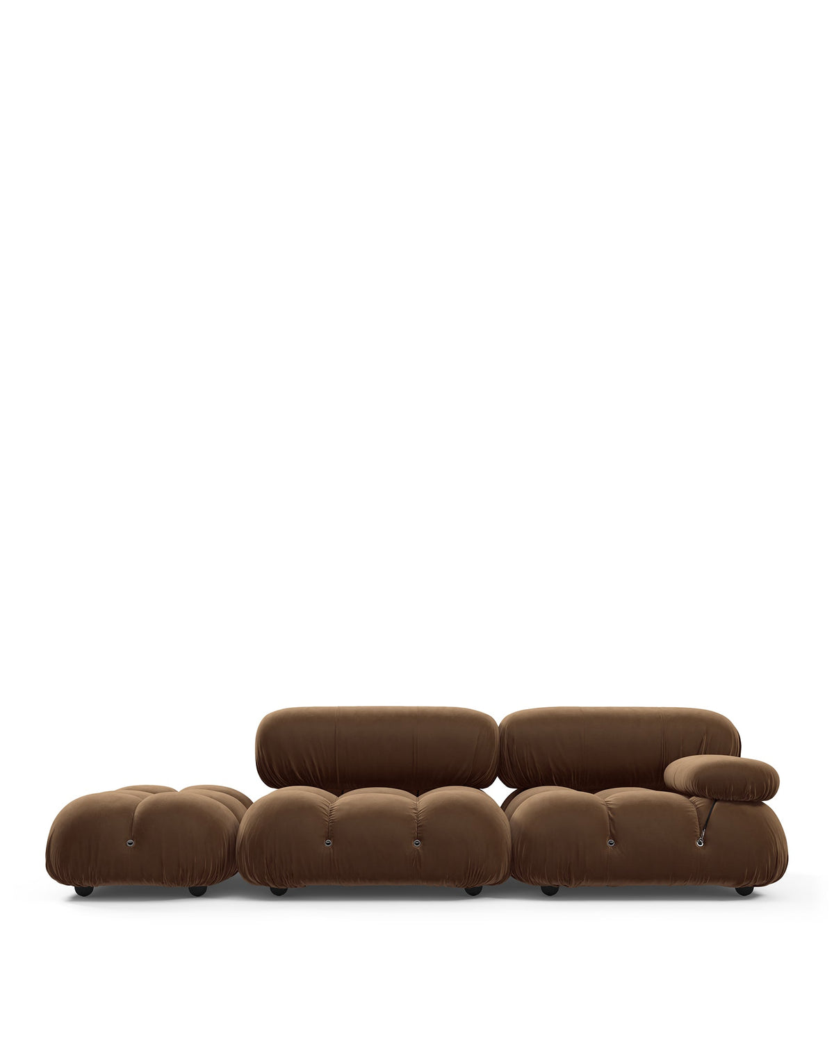 Camaleon 70™ left open-end sofa | modular upholstery - mocha velvet - sectionals 70 | sectional | madorne