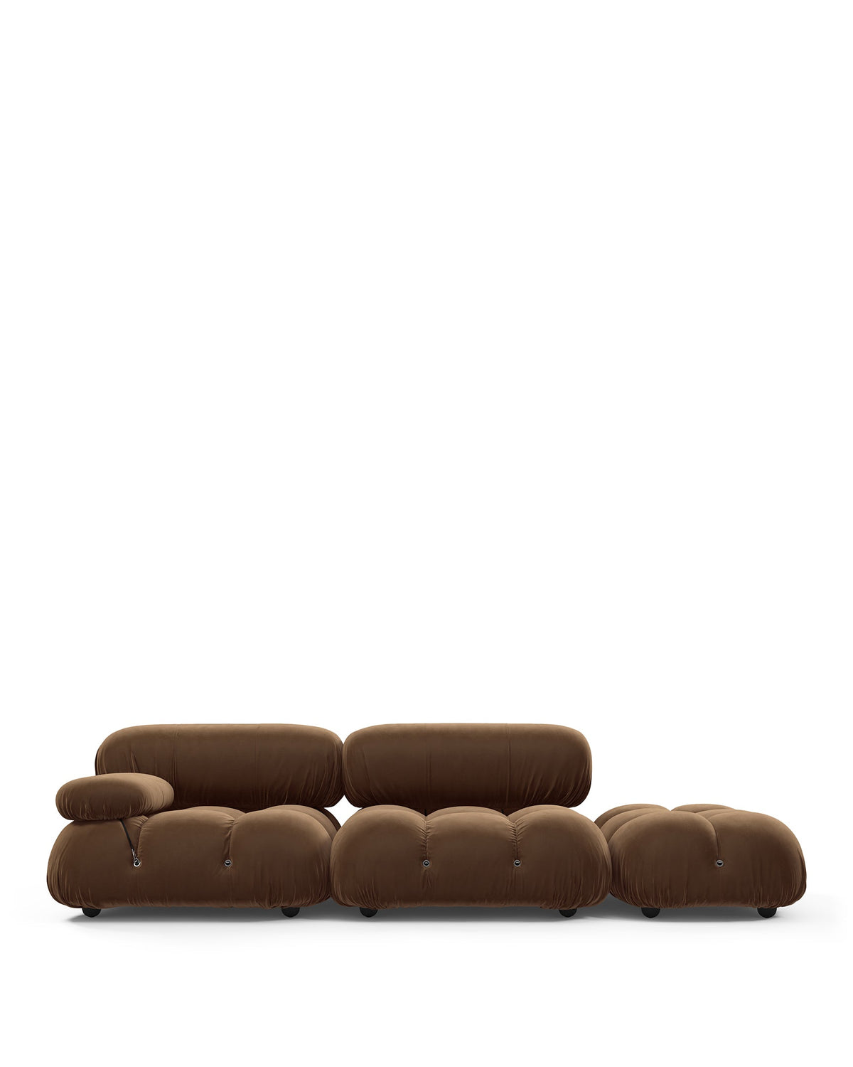 Camaleon 70™ right open-end sofa | modular upholstery - mocha velvet - sectionals 70 | sectional | madorne