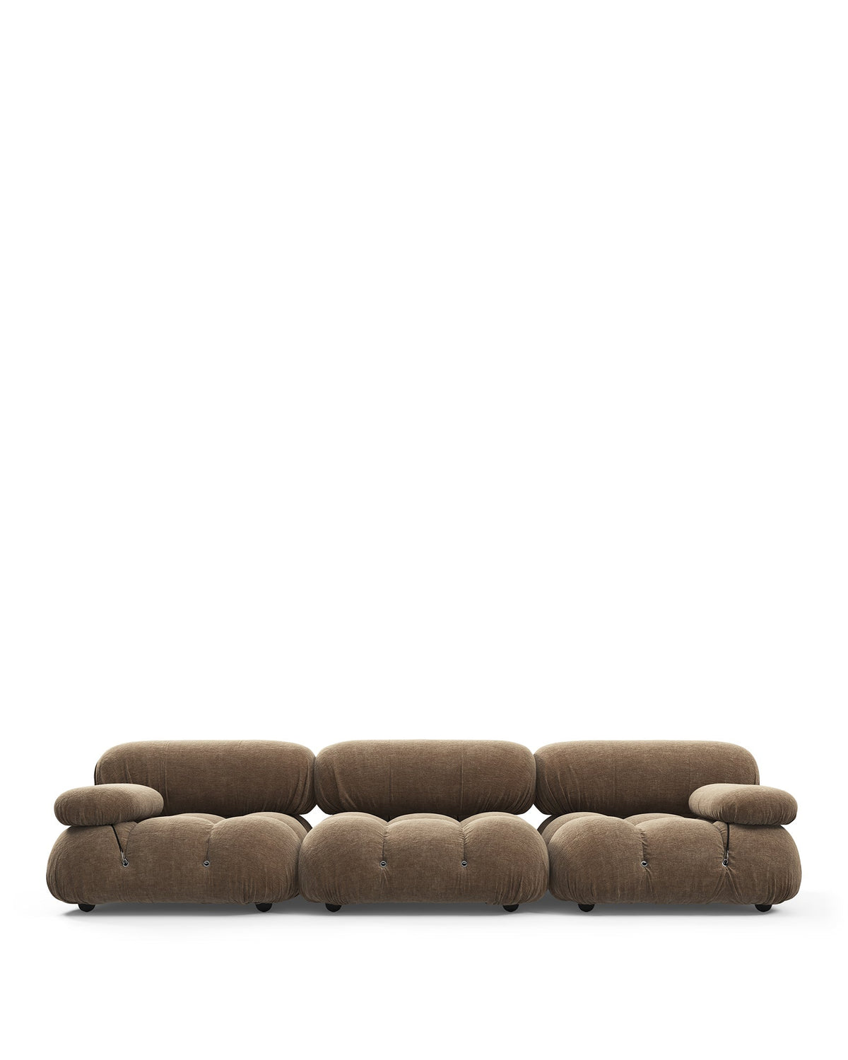 Camaleon 70™ three-seater sofa | modular upholstery - cappuccino brown chenille - 3 seaters 70 | seater | madorne
